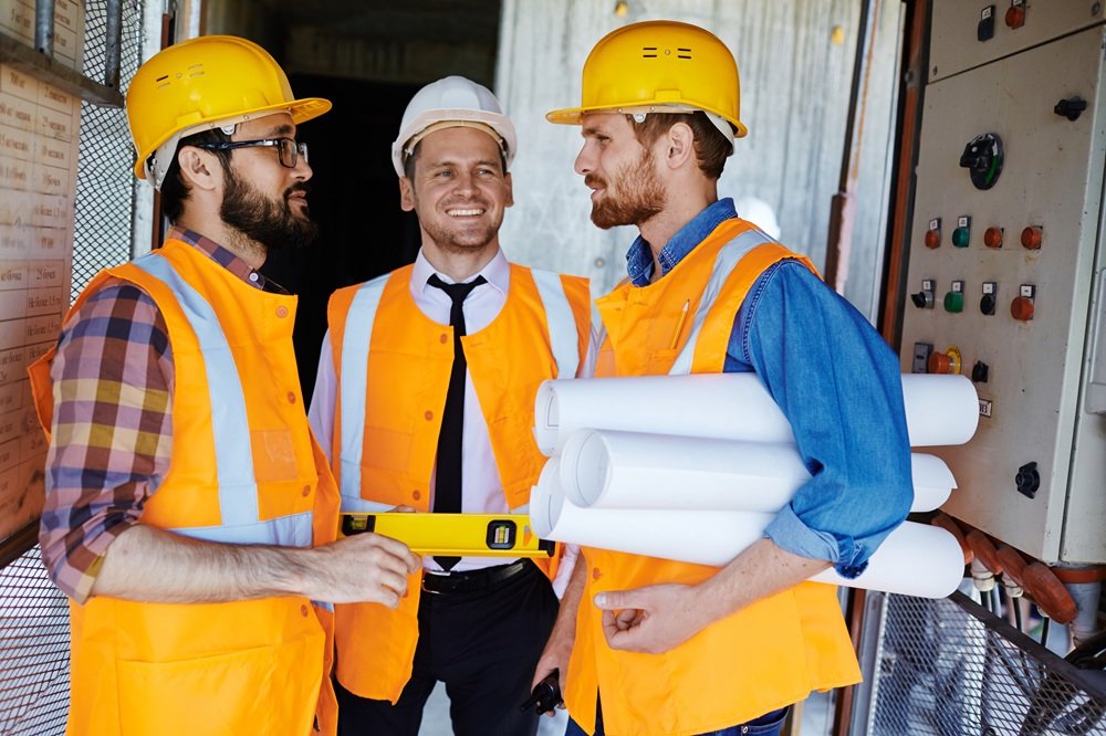 Site Manager UK supervising a construction project
