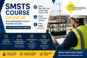 SMSTS Course Online UK 5-day live training