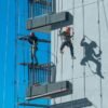 Working at Height Training UK construction workers using fall protection equipment