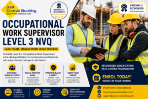 Occupational Work Supervisor Level 3 NVQ