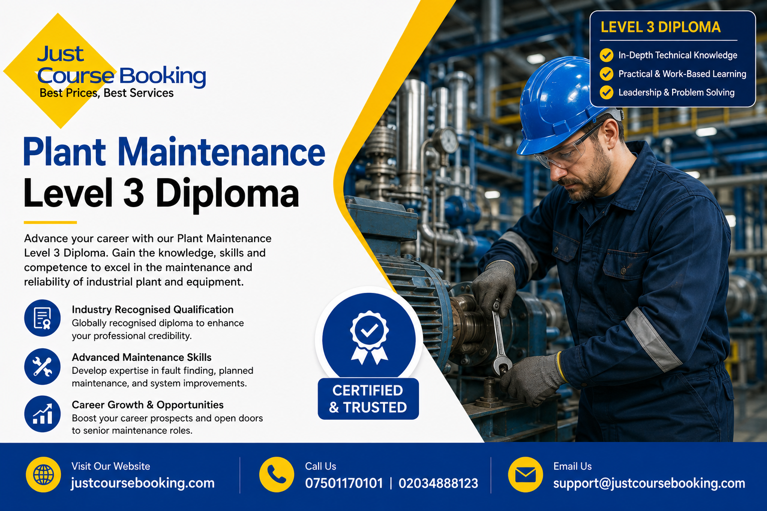 Plant Maintenance Level 3 Diploma Plant Maintenance Level 3 Diploma